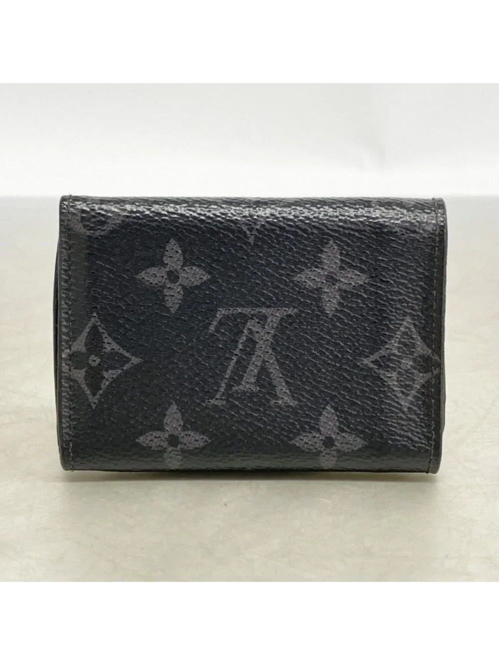 Louis Vuitton Trifold Wallet Monogram Eclipse Discovery Compact Black